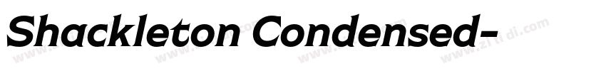 Shackleton Condensed字体转换